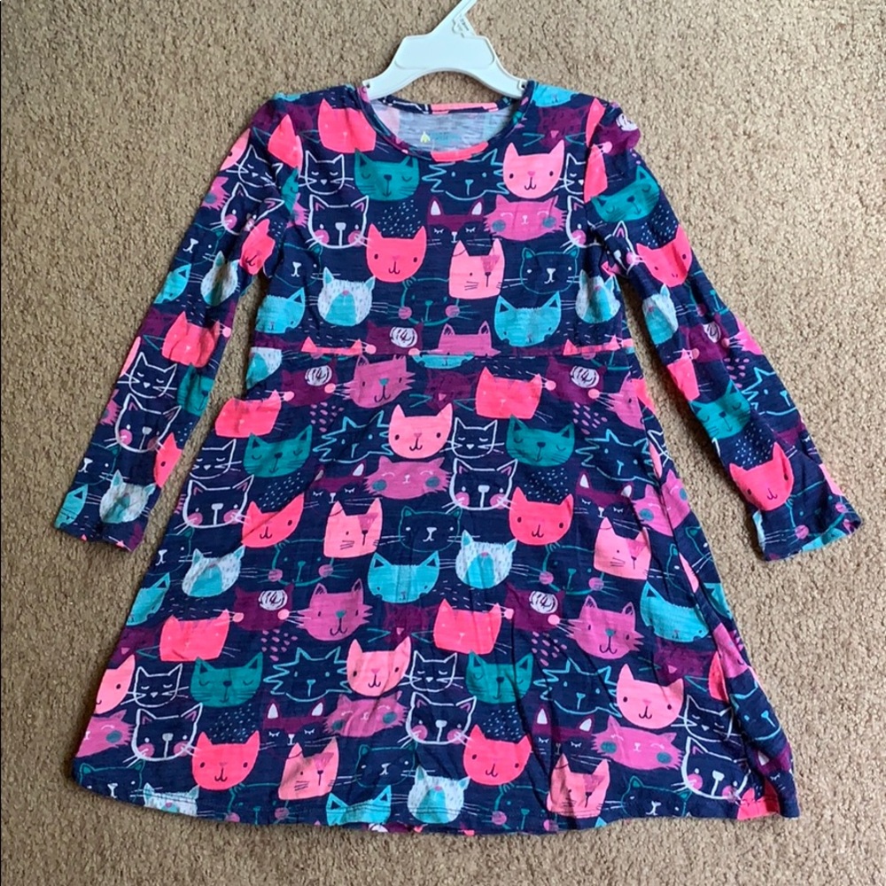 Long-sleeve Cat Dress